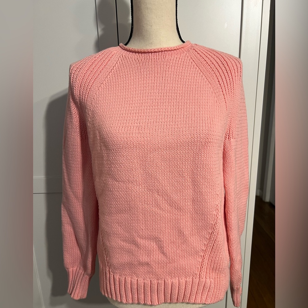J. Crew Pink Women's Cowl & Turtleneck Sweater - Picture 9 of 9